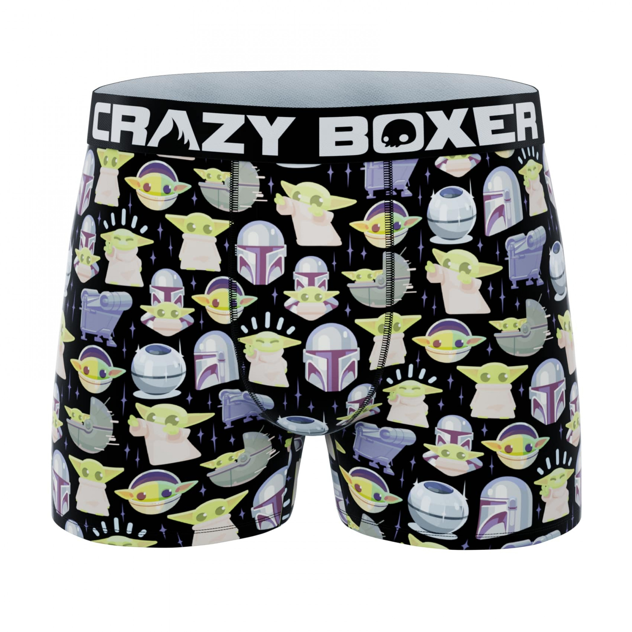 Crazy Boxer Star Wars Mando and Grogu Men's Boxer Briefs